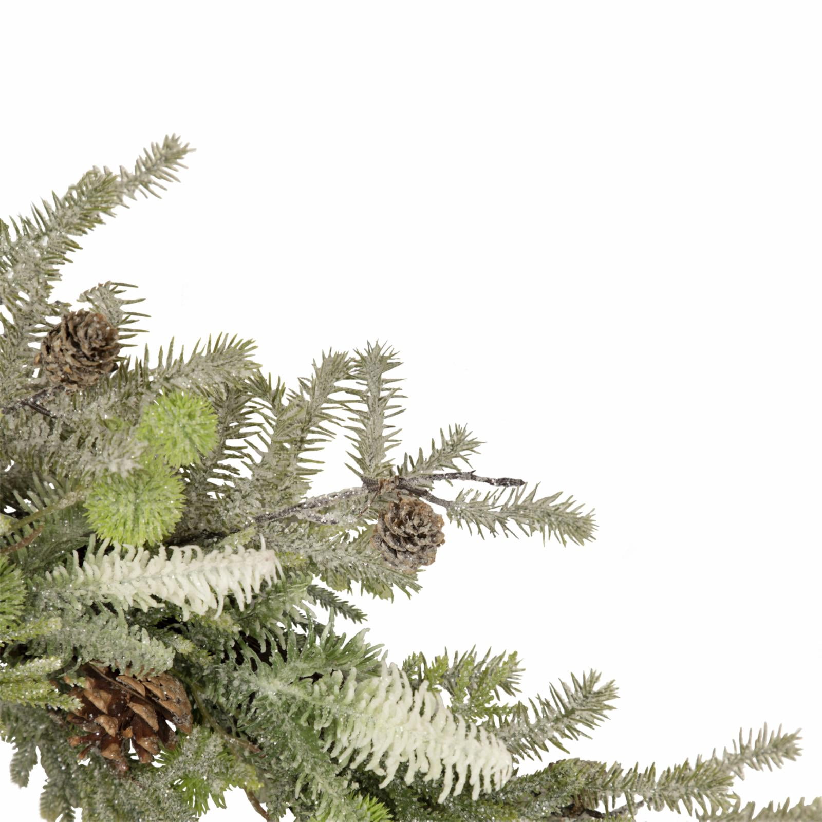 Northlight Frosted Pine and Pinecone Christmas Wreath 30-Inch Unlit