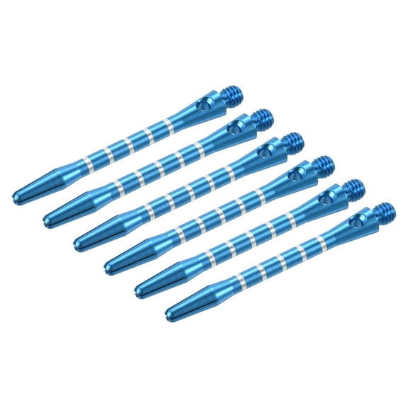 Uxcell 48mm Dart Shafts, 2BA Thread Aluminum Dart Stems - 6 Pack (Blue)