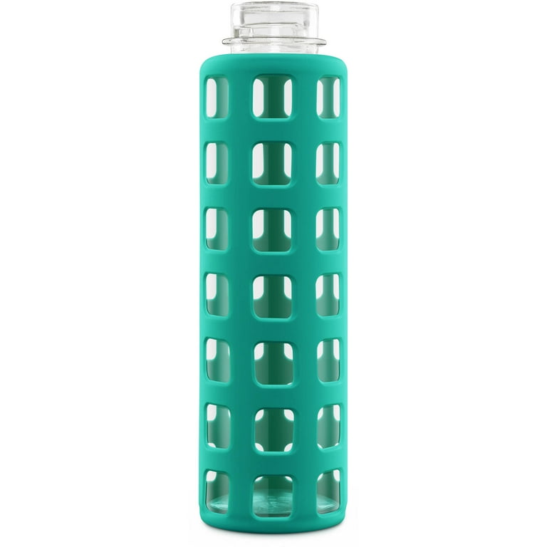 Ello Pure Glass Water Bottle。 Amazon.com : Ello Syndicate 20oz Reusable Glass Water Bottle with