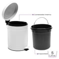 thumbnail image 4 of Bote Para Basura Blanco Con Pedestal 5l Home Styles, 4 of 10