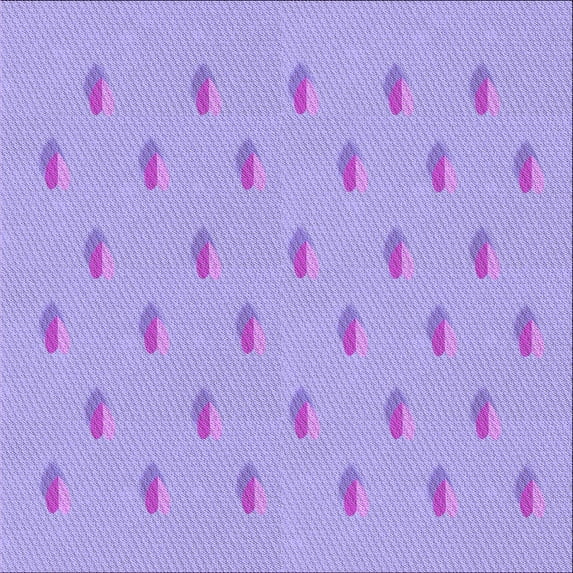 Ahgly Company Indoor Square Patterned Purple Mimosa Purple Area Rugs, 7' Square