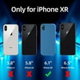 thumbnail image 6 of [3 in 1 for iPhone Xr Case, with 2 Pack Screen Protector, Liquid Silicone Slim Shockproof Protective Phone Case 6.1 inch [Microfiber Lining] (Navy Blue)…, 6 of 12