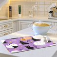 thumbnail image 6 of Yayeee Dish Drying Mat for Kitchen Counter 16"x18" Microfiber Absorbent Pad, Purple Halloween Pattern, 6 of 7