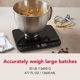thumbnail image 2 of Báscula de Cocina KitchenAid KQ917 de Alta Capacidad 13.6 kg Negra, 2 of 6