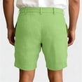 thumbnail image 3 of Hogleaql Men's Golf Dress Shorts 9 Inch Flat Front Stretch Hybrid Lightweight Quick Dry Chino Shorts with Pockets Fluorescent Green L, 3 of 3
