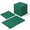 Green, variant on Green Modular Interlocking Floor Mats, 15.20 x 13.62 x 7.56 Inches, Soft PVC Non-Slip Drain Tiles