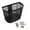 Black, variant on jinwen Bike Basket Carrier Basket for Dog Puppy Cats Front Basket Plastic Easy to Clean Grey