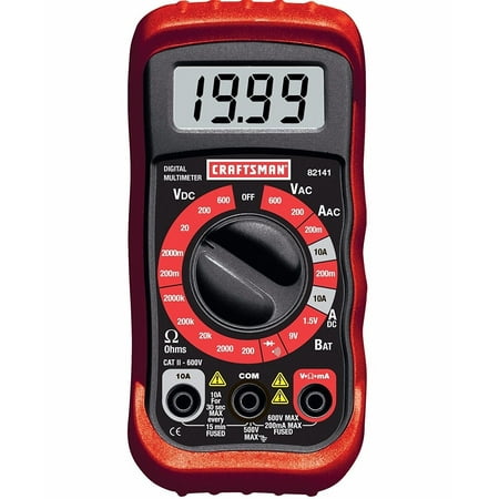 UPC 608166434679 product image for 8 Functions with Craftsman Digital Multimeter Volt AC DC Tester Meter Voltmeter  | upcitemdb.com
