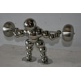 thumbnail image 5 of Nifao Modern Art Weightlifter Second Pull Position Chrome Statue – Chrome Statue, Home Decor, 20"L x 9"W x 12"H, 5 of 11