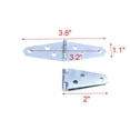 thumbnail image 4 of Geesatis 6 Pcs Strap Hinges Heavy Duty Hinge 2 inch Cabinet Latch Door Hinge, with Mounting Screws, 4 of 4