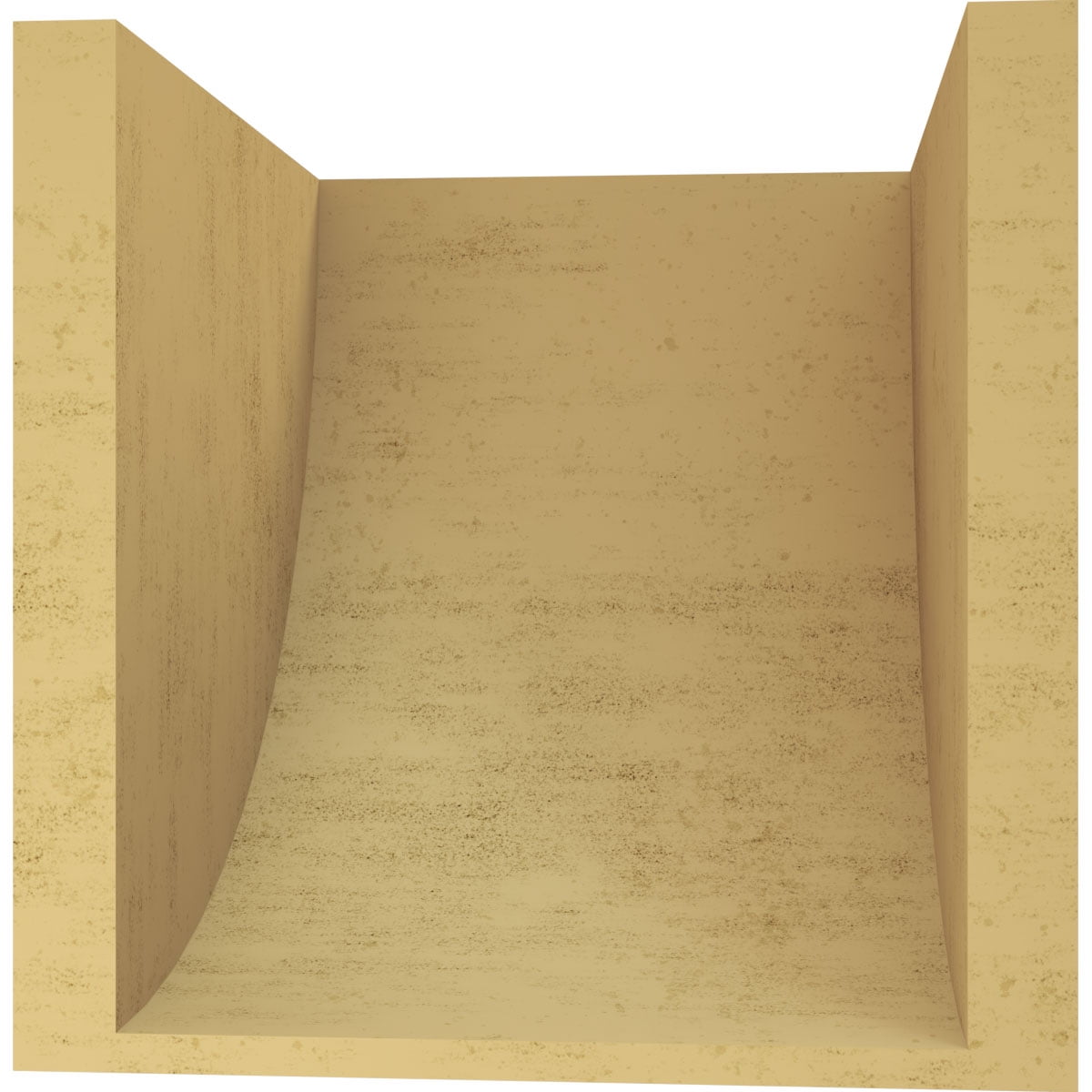 10"W x 10"D x 10"H Wide Durham Rough Cedar Woodgrain TimberThane Corbel, Primed Tan