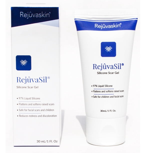 Rejuvaskin Rejuvasil Gel De Silicona Para Cicatrices - Tratamiento De Cicatrices Para Cicatrices Quirúrgicas Para Cara, Cuerpo, Queloides Y Cicatrices De Acné - Gel De Silicona Para Cicatrices Para Re
