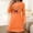 Orange, variant on Sakmal Womens Nightgowns Christmas Plus Size Pink Moomoo Dress Long Sleeve Crew Neck Nightgowns for Women XL