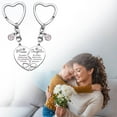 thumbnail image 5 of 2Pcs Mother Daughter Heart Matching Keyring Keychain Set Keepsake Gifts Presents, 5 of 7