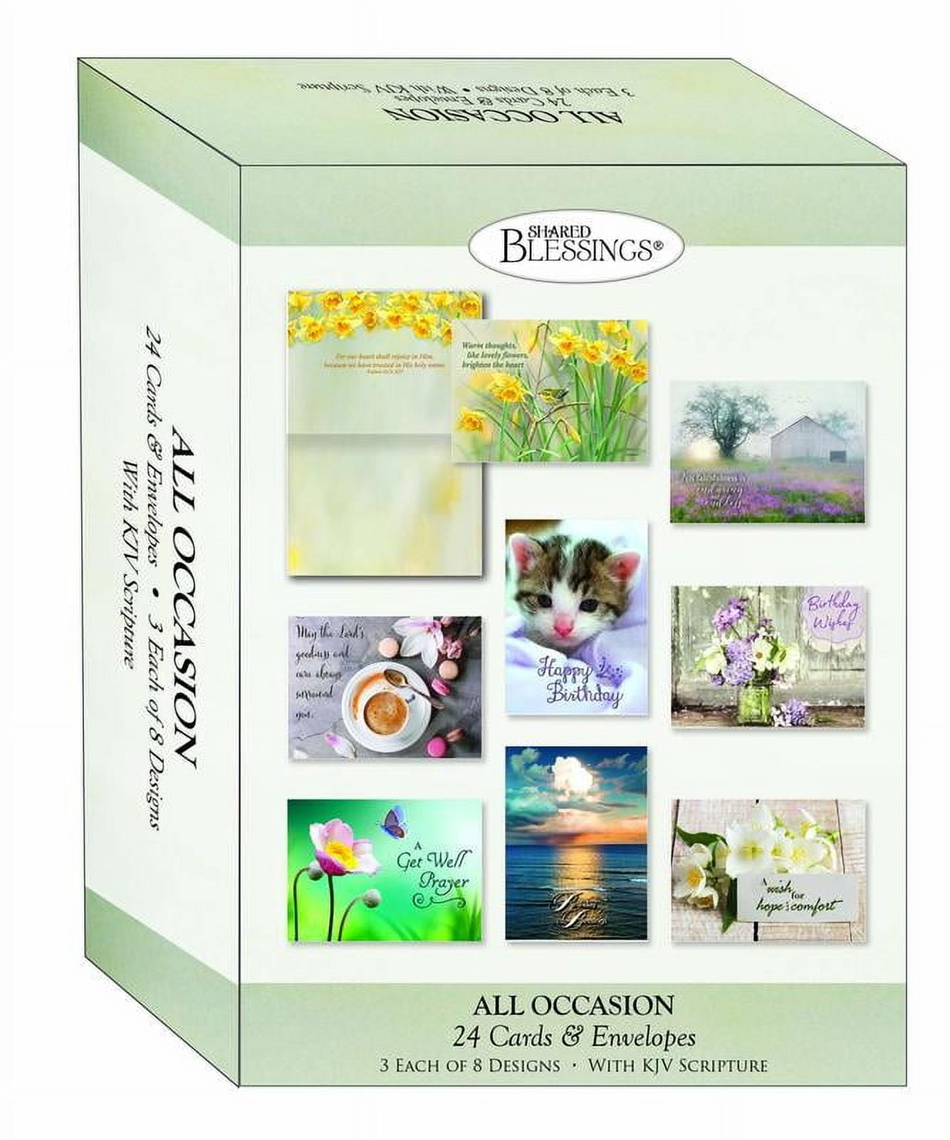 36-Count Assorted Box All Occasion Greeting Cards with