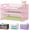 Pink 3 Tier Pack of 1, variant on 3 Tier Letter Tray Paper Organizer with Handle, Mesh Desk Organizer Paper Sorter File Rack Shelves, Black