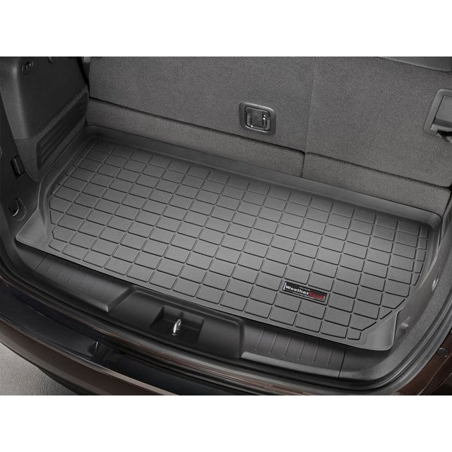 Weathertech Cargo Area Liner 40632 Direct Fit; Raised Edges; Black; Thermoplastic Elastomer TPE Injection Molded Material; Non-Skid; To Back Of 3rd Row