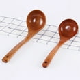 thumbnail image 3 of Japanese Solid Wood Soup Ladle Long Handle Hot Pot Spoon Kitchen Cooking Utensil, 3 of 7