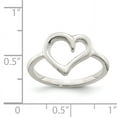 thumbnail image 2 of 925 Sterling Silver Polished Heart Ring, 2 of 2