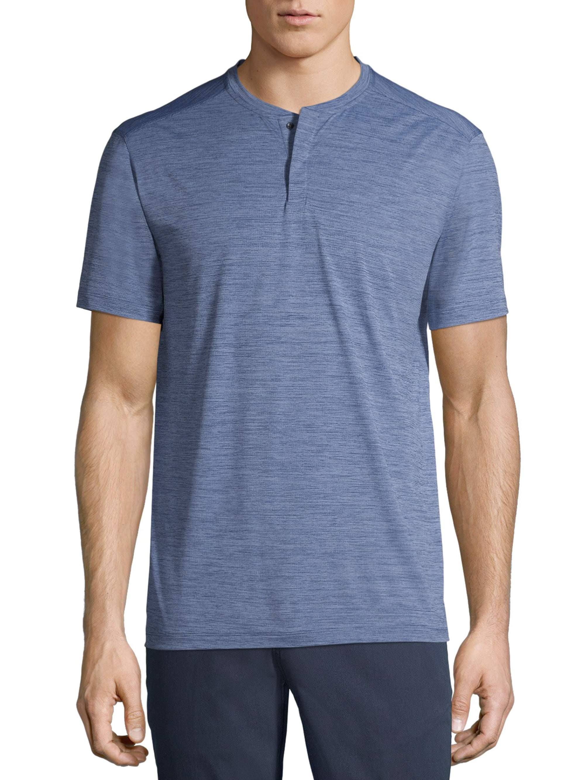 George Men's and Big Men's Short Sleeve Performance Henley, Available ...