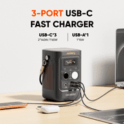 Jackery Explorer 300D Portable Power Station With 40W Solar Panel , 280Wh LiFePO4 Battery , 300W Output with Multi-Device Charging, Fast Recharge, Compact Power Solution for Outdoor & Emergency Use