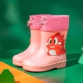 thumbnail image 2 of Otqutp Children's Drawstring Rain Boots Boys Baby Drawstring Rain Boots Girls Students Children's Sea Hunting Toddler Outdoor Water Shoes, 2 of 5