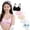 A-5 pack, variant on Cotton Training Bras for Big Girls Wireless Lightly Padded Ultra Soft Adjustable Straps Smooth Comfort Breathable Stretchy Youth Bras 10-16 Years