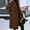 Brown, variant on iTNHFP Blazer Women Trendy Wool Coat Lapel Collar Double Mid Long Winter Overcoats with Belted Pockets