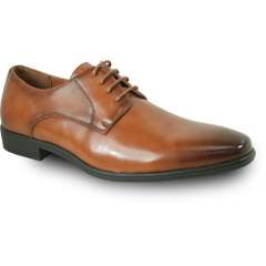 

BRAVO Men Dress Shoe King-7 Oxford Shoe Cognac 11.5(W)