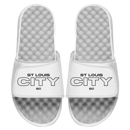 

Men s ISlide White St. Louis City SC Wordmark Slide Sandals
