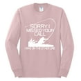 thumbnail image 2 of Missed Your Call Fishing Line Joke Fishing Mens Long Sleeve Shirt, Light Pink, X-Large, 2 of 3