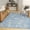 Blue Multicolor, variant on Nourison Botanical Washables 5' x 7' Beige Multicolor Farmhouse Indoor Rug