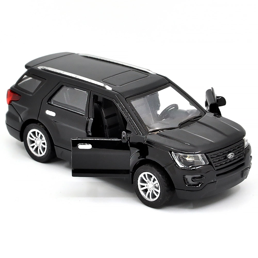 1: 36 is suitable for Ford Explorer alloy die-casting metal car models, with sound, light, and rebound functions, children's toy car collections, boys' birthday gifts
