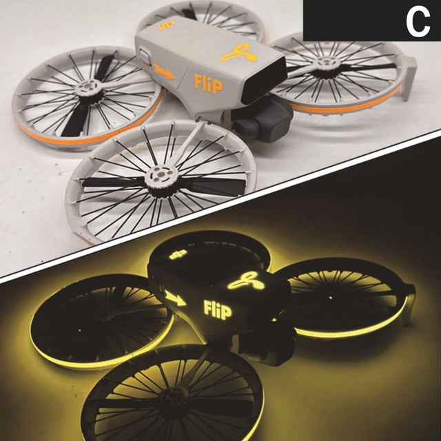 DJI FLIP Light Up Stickers - Waterproof, Reflective, Reusable, Assorted Colors