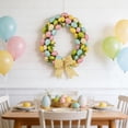 thumbnail image 5 of FAMTKT Easter Wreath, Easter Egg Wreath, Spring Wreath with Eggs Berries Leaves for Front Door Porch Home Outdoor Easter Decorations, 5 of 6