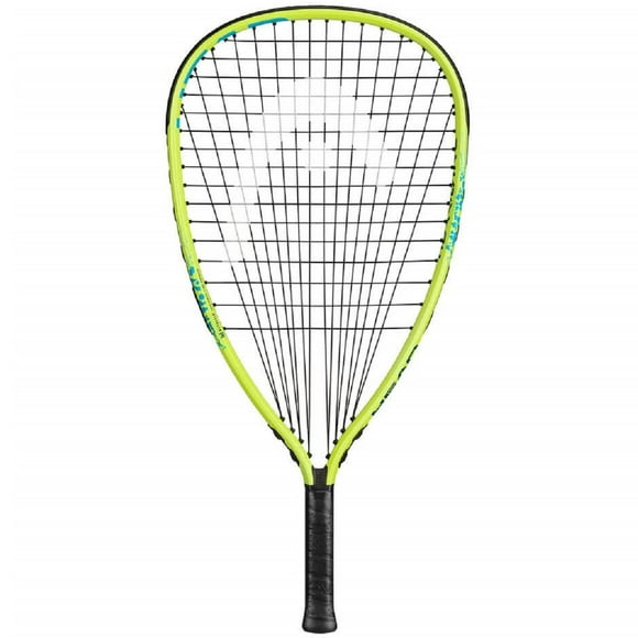 Juego de Raqueta HEAD MX Hurricane Amarillo preencordada para Principiantes con anteojos y Dos Bolas