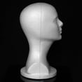 thumbnail image 3 of HHEN Female Styrofoam Hat Glasses Hair Wig Mannequin Stand Display Head Model Chest, 3 of 6