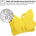 thumbnail image 4 of ELEHOLD Cute Kids Case for Amazon Fire Max 11 13th Generation Kids Friendly EVA Butterfly Wings Kickstand Heavy Duty Rugged Shockproof Protective Case for Fire Max 11 - Yellow, 4 of 7