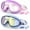 Lightblue/Mirrored & Purple/Clear, variant on Kids Swim Goggles 2 Pack, Anti-Fog UV Protection Wide View Swimming Goggles for kids 3-15 Youth Boys Girls Toddler