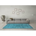 thumbnail image 3 of Ahgly Company Indoor Rectangle Oriental Light Blue Industrial Area Rugs, 8' x 12', 3 of 4