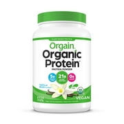 Organic Plant Based Protein Powder, Vanilla Bean - Vegan, Low Net Carbs, Non Dairy, Gluten Free, Lactose Free, No Sugar Added, Soy Free, Kosher, Non-GMO, 2.03 Pound (Packaging May Vary)