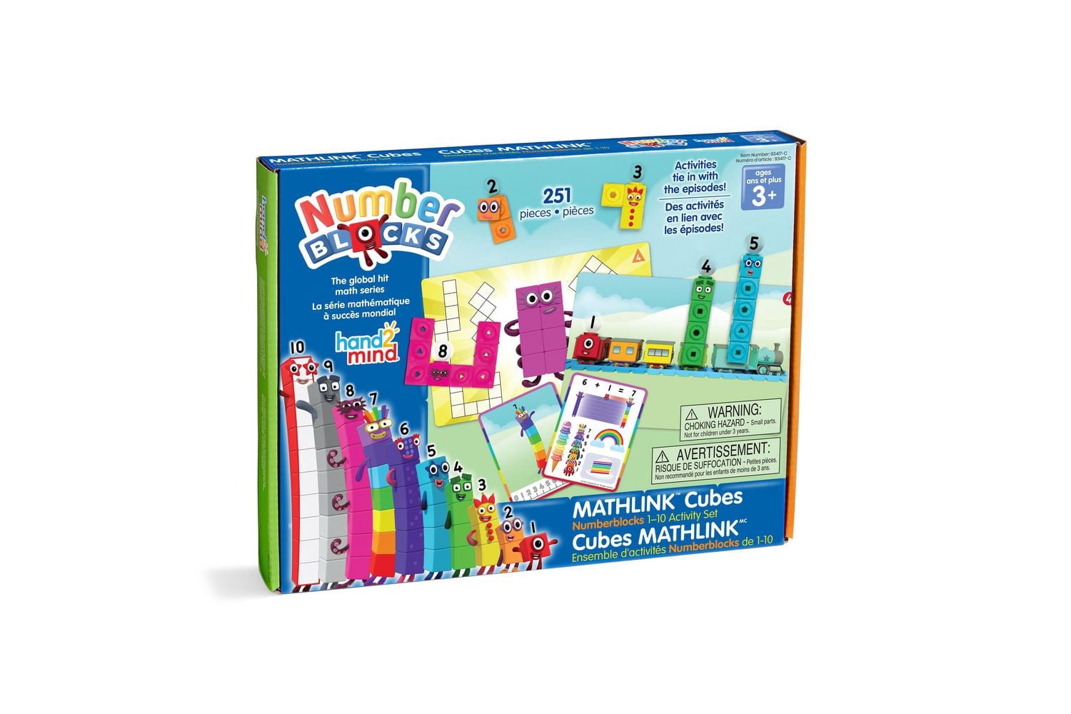 Learning Resources MathLink Cubes Numberblocks 1-10 Activity Set