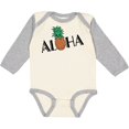 thumbnail image 3 of Inktastic Aloha- with pineapple Boys or Girls Long Sleeve Baby Bodysuit, 3 of 5
