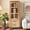 Antique brown-2 Drawers, variant on Shaiailed Natural Wood Storage Cabinet,Farmhouse Kitchen Pantry Cabinet with Decorative Glass Door & 2 Drawers,Narrow Sideboard Cabinets,Wooden Storage Cabinet for Living Room, Bedroom
