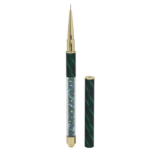 Lápiz delineador para manicura, punteador de diamantes de imitación para uñas, herramienta de decoración DIY para el hogar, tienda de uñas, verde oscuro (cable corto)