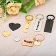thumbnail image 5 of 4Pcs Metal Stamping Blanks, Metal Keychain Blanks Square Stamping Tags for Laser Engraving, Gold Tone, 5 of 6