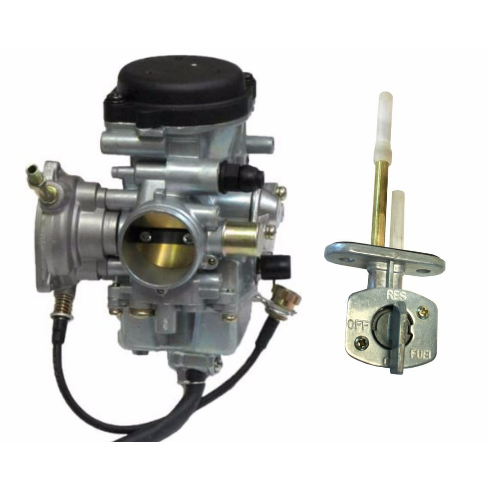 2000 2006 Yamaha Kodiak 400 Carburetor and Fuel Gas Petcock Valve ATV