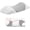Light Grey, variant on Poalid Premium Memory Foam Lumbar Support Pillow for Sleeping, Ergonomic Lower Back Pain Relief Cushion for Bed, Couch, or Car, Breathable Washable Cover, Light Grey