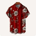 thumbnail image 4 of Men's Hawaiian Shirt Short Sleeve Collared Button Shirt Tropical Floral Beach Holiday Shirts, 4 of 4
