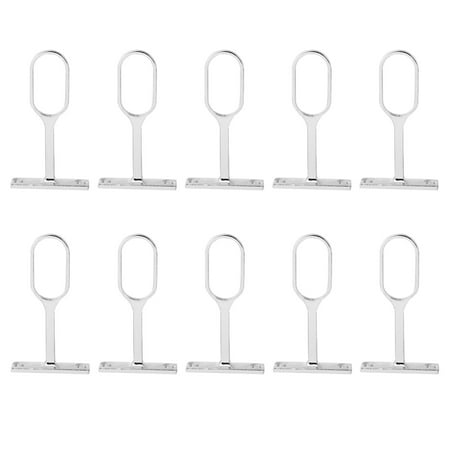

NUOLUX 10pcs Closet Rod Support Pipe Wardrobe Rod Pipe Bracket Flange Rod Holder